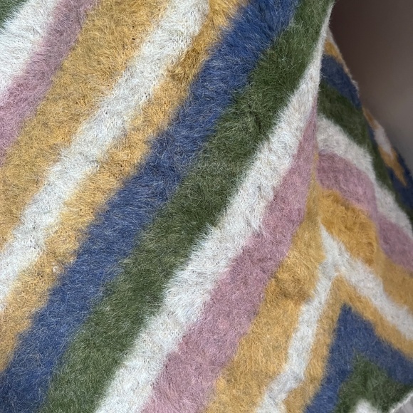 Striped Multicolor Open-Front Sweater - Picture 11 of 11